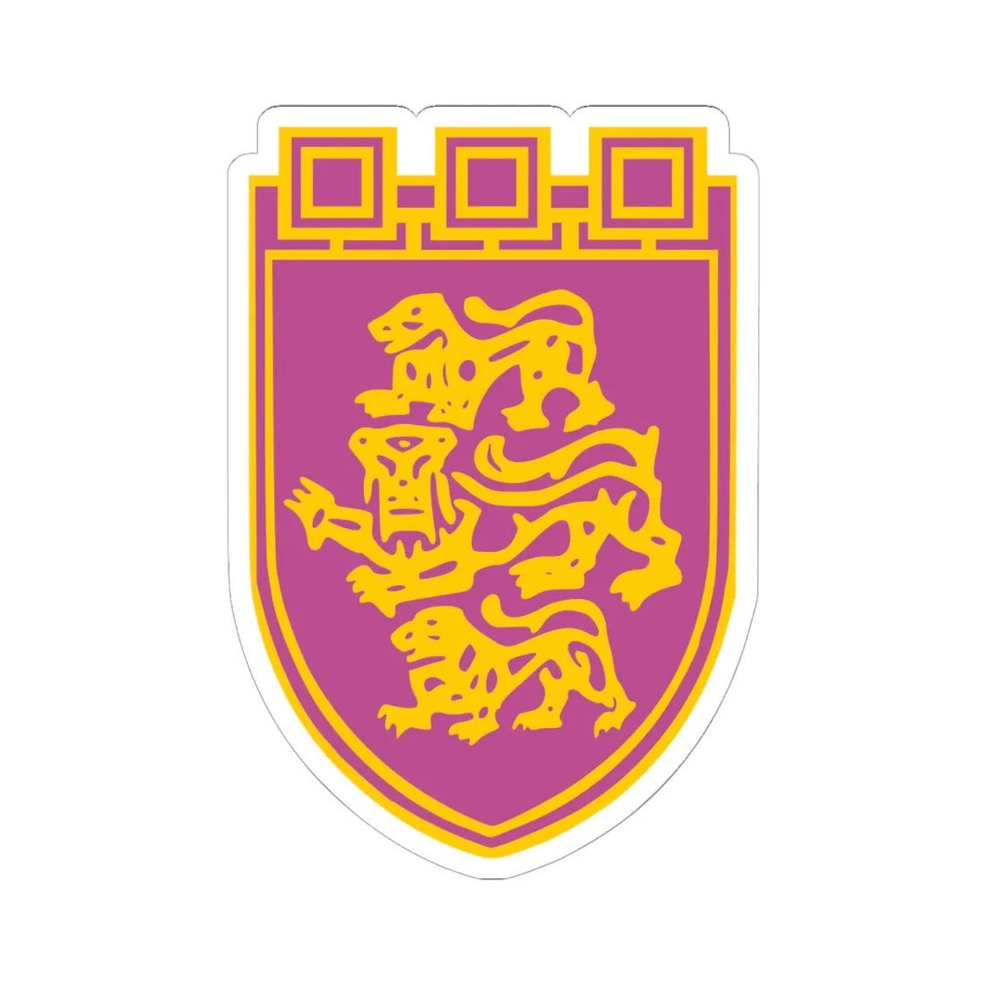 Veliko-tarnovo-coat-of-arms-2 (Bulgaria) (Coat of Arms) STICKER Vinyl Kiss-Cut Decal 6 Inch White - The Sticker Space