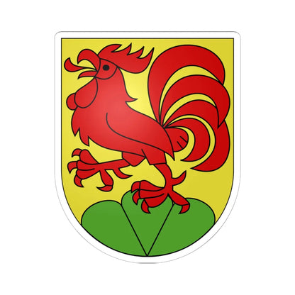 Vellerat-armoiries (Switzerland) (Coat of Arms) STICKER Vinyl Kiss-Cut Decal 6 Inch White - The Sticker Space