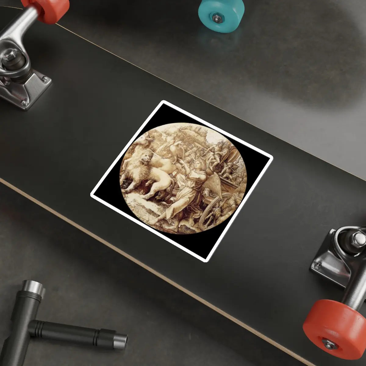 SKU:19927826757364676150 Sticker types:White Shape:Die-Cut Sizes:5" × 5"