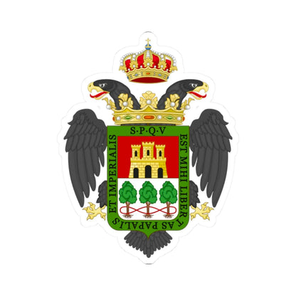 Velletri-Stemma alt (Italy) (Coat of Arms) STICKER Vinyl Kiss-Cut Decal 2 Inch White - The Sticker Space
