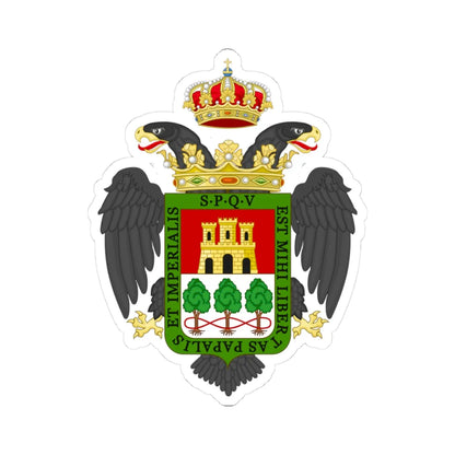 Velletri-Stemma alt (Italy) (Coat of Arms) STICKER Vinyl Kiss-Cut Decal 3 Inch White - The Sticker Space
