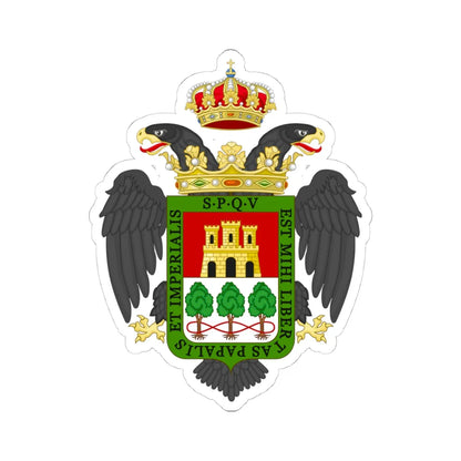 Velletri-Stemma alt (Italy) (Coat of Arms) STICKER Vinyl Kiss-Cut Decal 4 Inch White - The Sticker Space