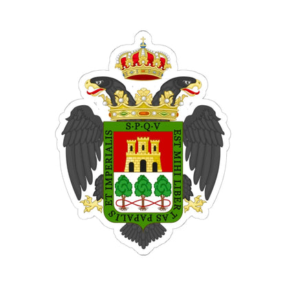 Velletri-Stemma alt (Italy) (Coat of Arms) STICKER Vinyl Kiss-Cut Decal 6 Inch White - The Sticker Space