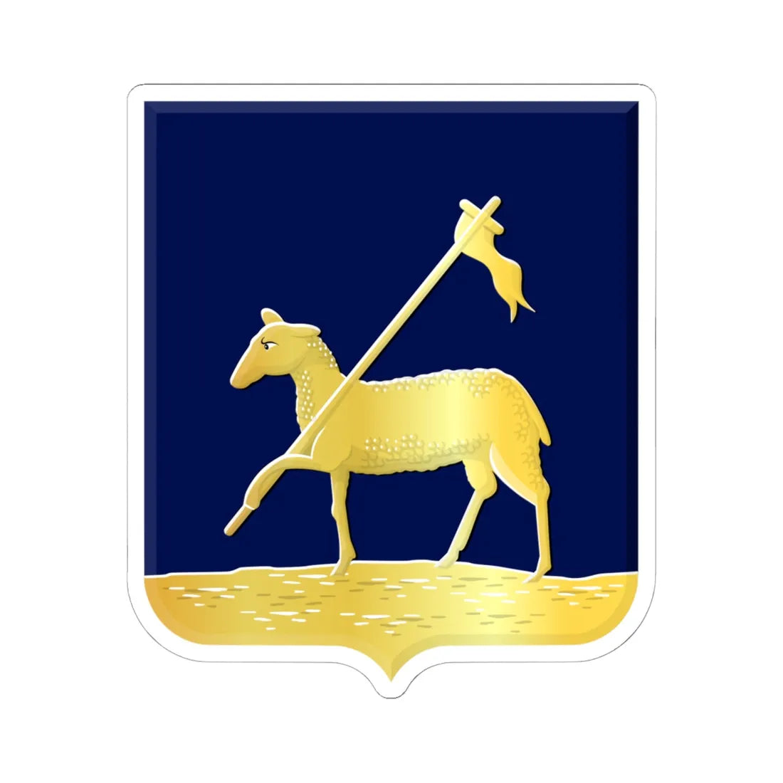 Velsen wapen HRvA (Netherlands) (Coat of Arms) STICKER Vinyl Kiss-Cut Decal 6 Inch White - The Sticker Space