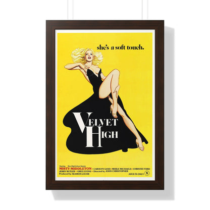 VELVET HIGH 1981 - Framed Movie Poster-16″ x 24″-The Sticker Space