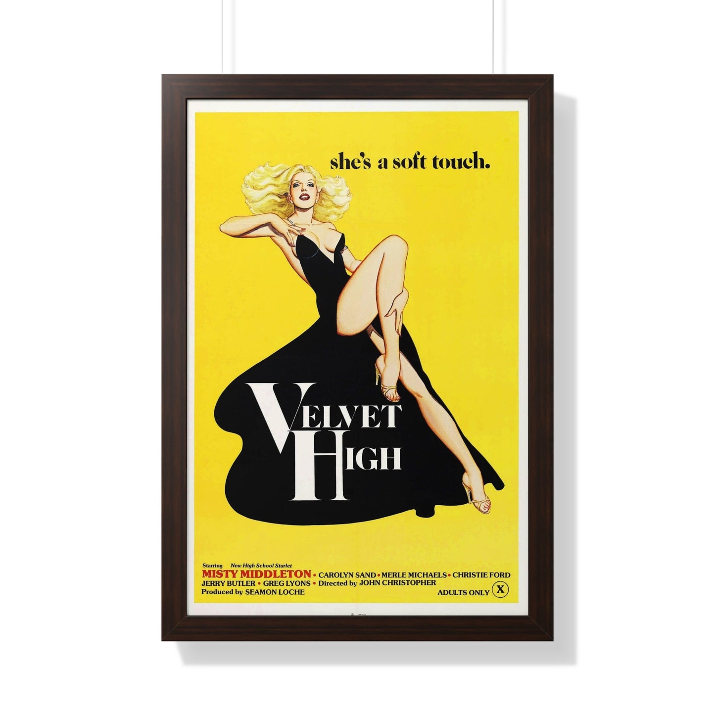 VELVET HIGH 1981 - Framed Movie Poster-20" x 30"-The Sticker Space