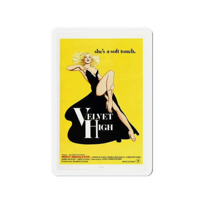 VELVET HIGH 1981 Movie Poster - Refrigerator Magnet 3 Inch - The Sticker Space