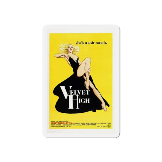VELVET HIGH 1981 Movie Poster - Refrigerator Magnet 6 Inch - The Sticker Space