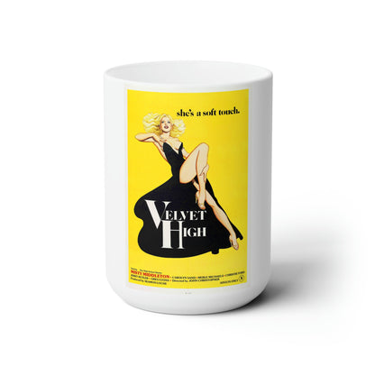 VELVET HIGH 1981 Movie Poster - White Coffee Cup 15oz-15oz-The Sticker Space