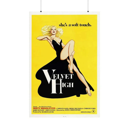 VELVET HIGH 1981 - Paper Movie Poster 36" x 54" Matte - The Sticker Space
