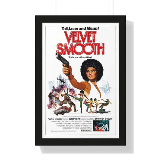 VELVET SMOOTH 1976 - Framed Movie Poster 16″ x 24″ Black - The Sticker Space