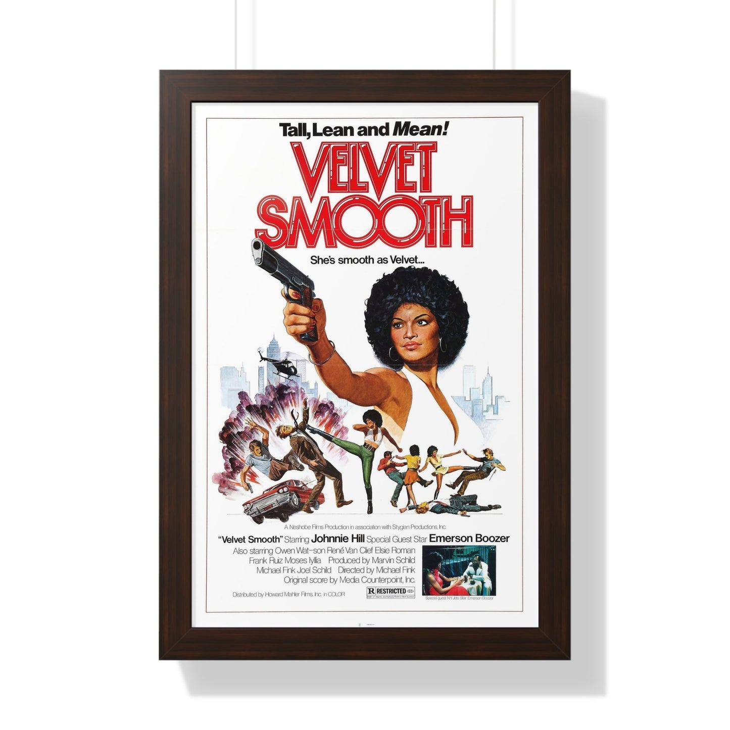 VELVET SMOOTH 1976 - Framed Movie Poster-16″ x 24″-The Sticker Space