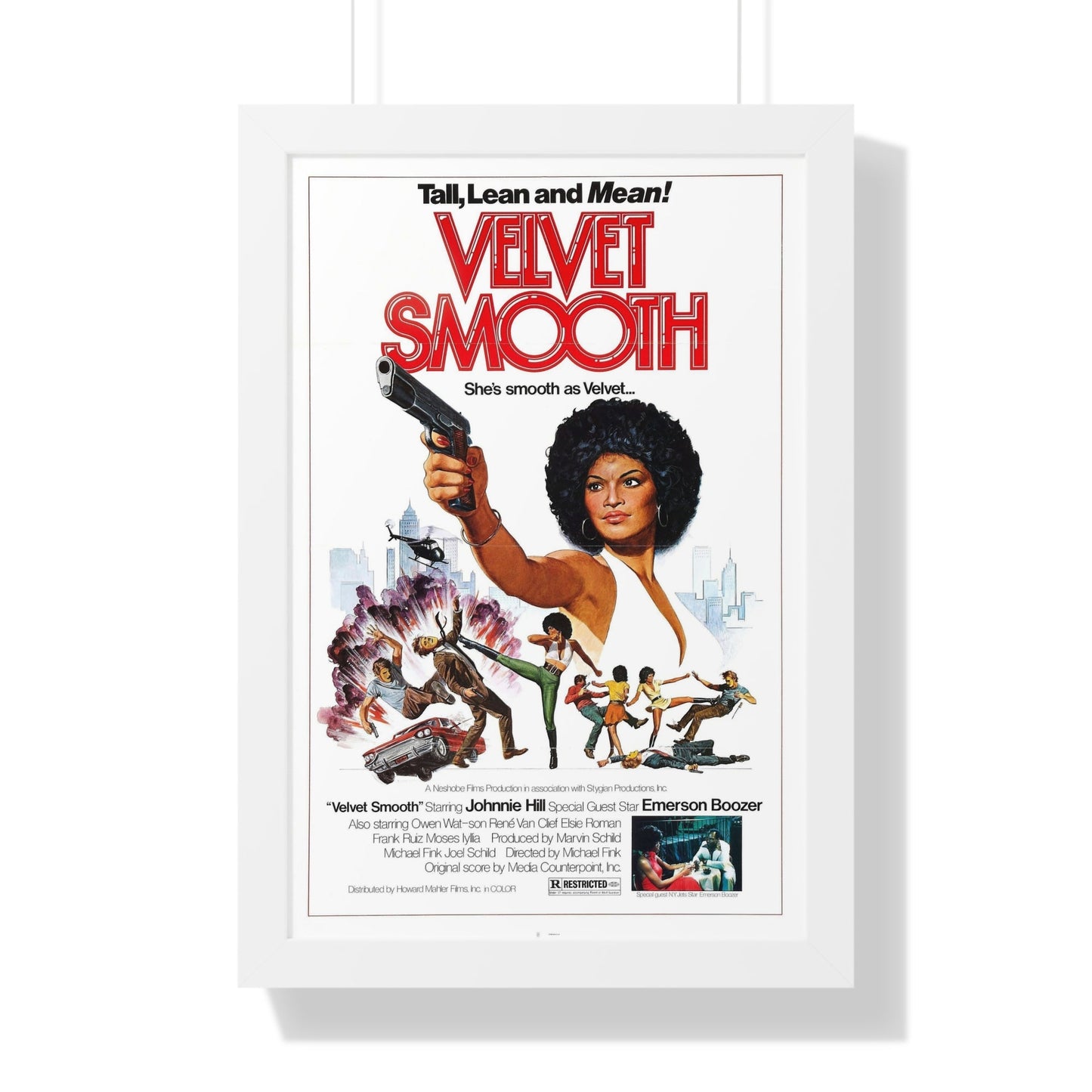 VELVET SMOOTH 1976 - Framed Movie Poster-16″ x 24″-The Sticker Space