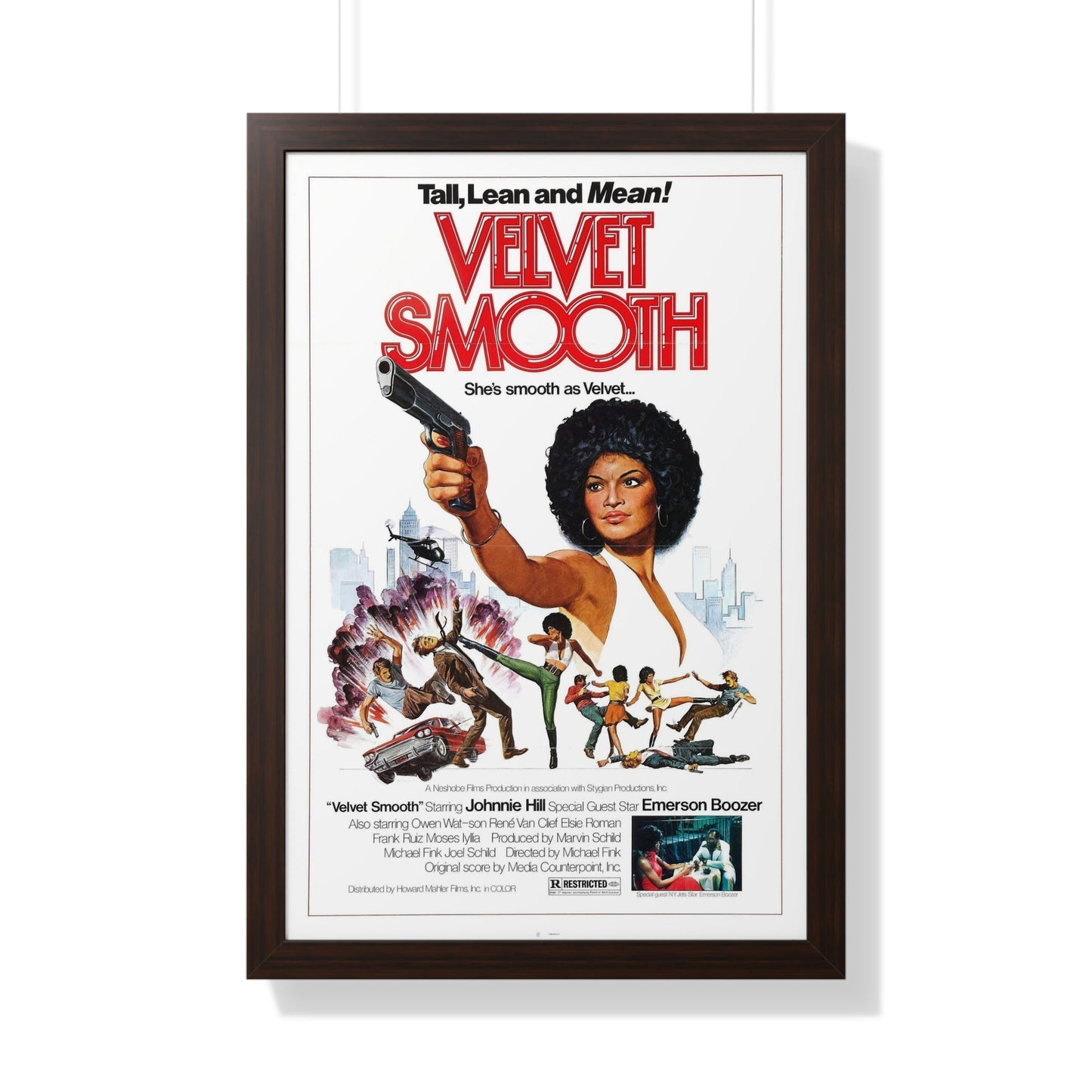 VELVET SMOOTH 1976 - Framed Movie Poster-20" x 30"-The Sticker Space