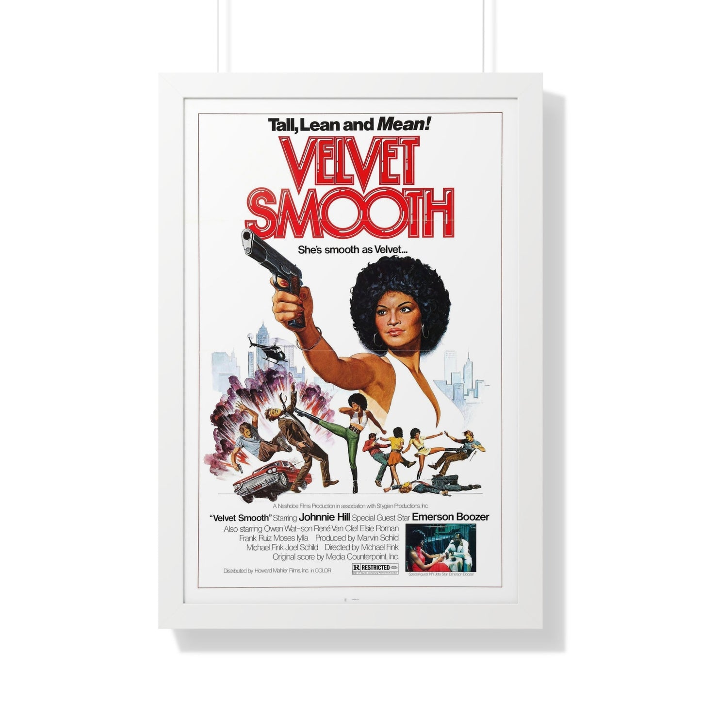 VELVET SMOOTH 1976 - Framed Movie Poster-20" x 30"-The Sticker Space