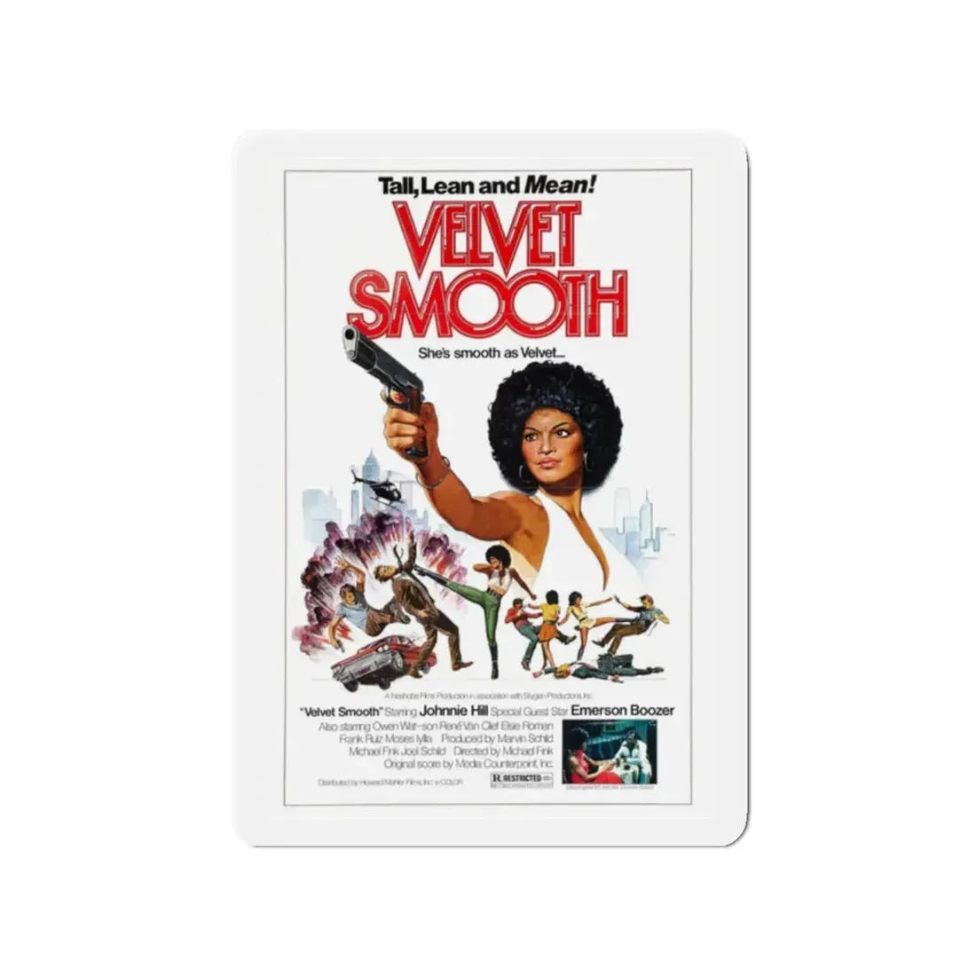VELVET SMOOTH 1976 Movie Poster - Refrigerator Magnet 2 Inch - The Sticker Space