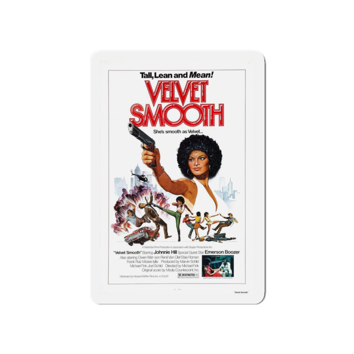 VELVET SMOOTH 1976 Movie Poster - Refrigerator Magnet-4 Inch-The Sticker Space