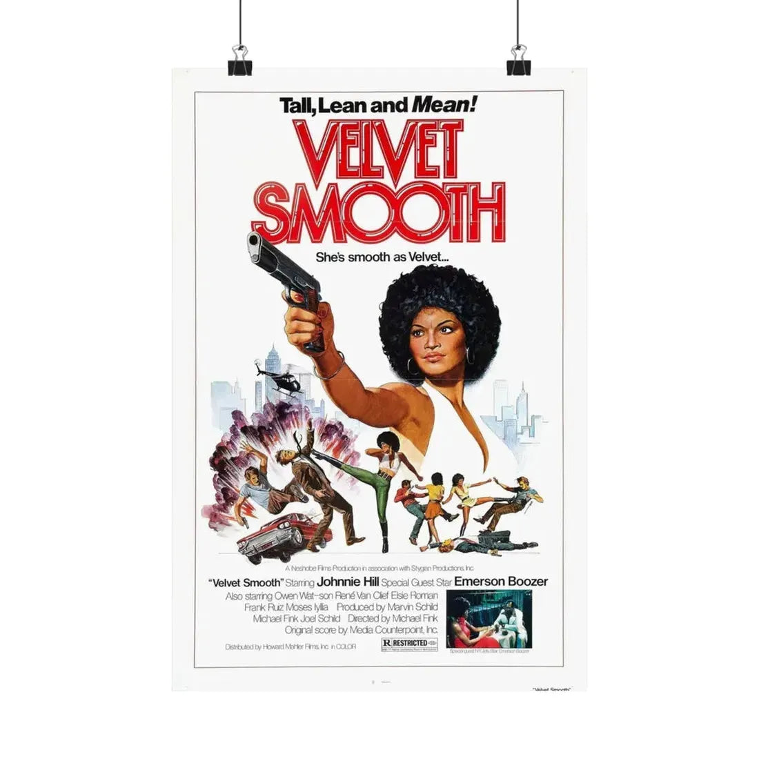 VELVET SMOOTH 1976 - Paper Movie Poster 12″ x 18″ Matte - The Sticker Space