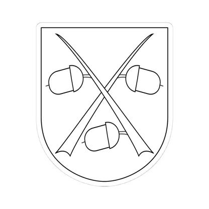 Vendel vapen (Sweden) (Coat of Arms) STICKER Vinyl Kiss-Cut Decal 4 Inch White - The Sticker Space