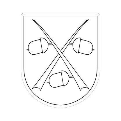 Vendel vapen (Sweden) (Coat of Arms) STICKER Vinyl Kiss-Cut Decal 6 Inch White - The Sticker Space