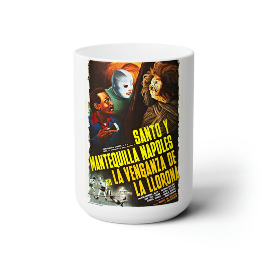 VENGEANCE OF THE CRYING WOMAN 1974 Movie Poster - White Coffee Cup 15oz-15oz-The Sticker Space