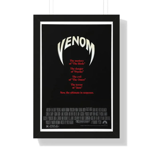 VENOM 1981 - Framed Movie Poster 16″ x 24″ Black - The Sticker Space