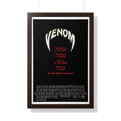 VENOM 1981 - Framed Movie Poster 20" x 30" Walnut - The Sticker Space