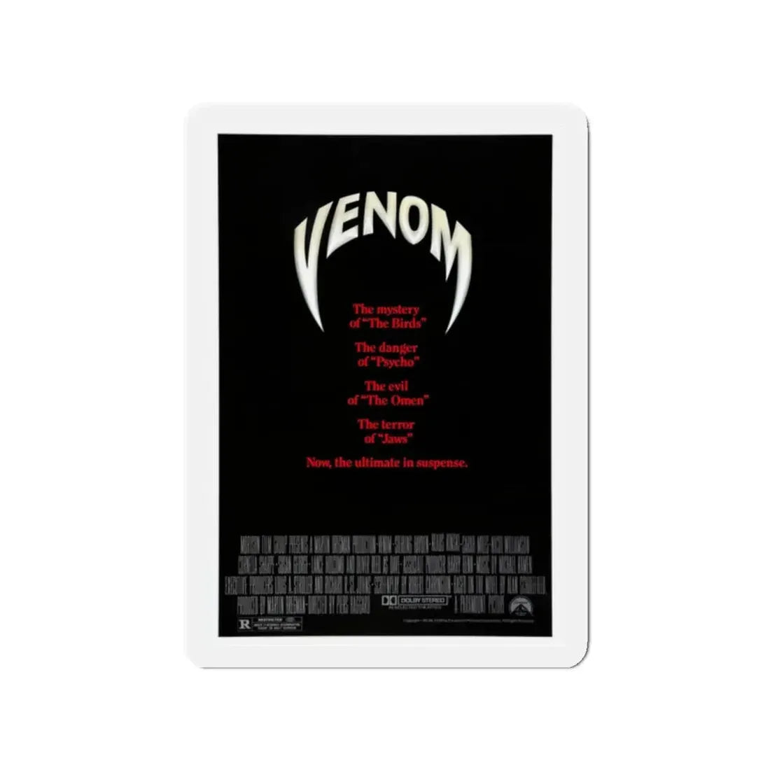 VENOM 1981 Movie Poster - Refrigerator Magnet 2 Inch - The Sticker Space
