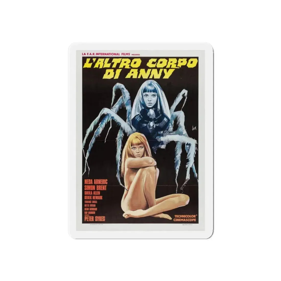 VENOM (ITALIAN) 1981 Movie Poster - Refrigerator Magnet 6 Inch - The Sticker Space