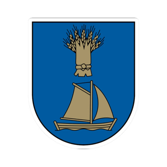 Ventspils rajona ģerbonis (Latvia) (Coat of Arms) STICKER Vinyl Kiss-Cut Decal 2 Inch White - The Sticker Space