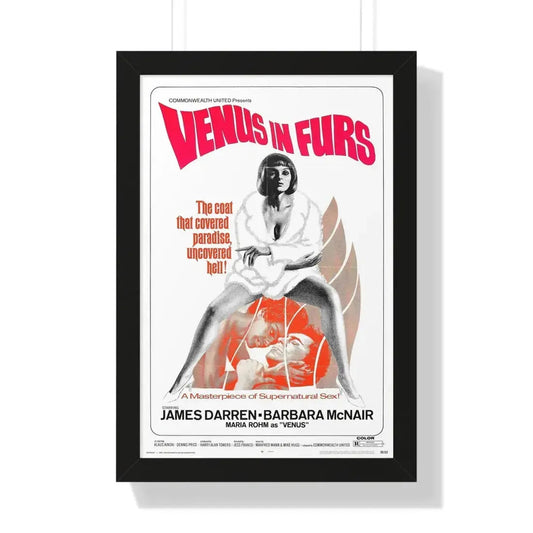 VENUS IN FURS (Franco) 1969 - Framed Movie Poster 16″ x 24″ Black - The Sticker Space