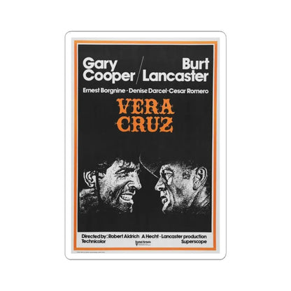 Vera Cruz 1954 Movie Poster - STICKER Vinyl Kiss-Cut Decal 3 Inch White - The Sticker Space