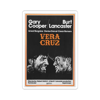Vera Cruz 1954 Movie Poster - STICKER Vinyl Kiss-Cut Decal 4 Inch White - The Sticker Space