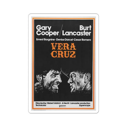 Vera Cruz 1954 Movie Poster - STICKER Vinyl Kiss-Cut Decal 6 Inch White - The Sticker Space