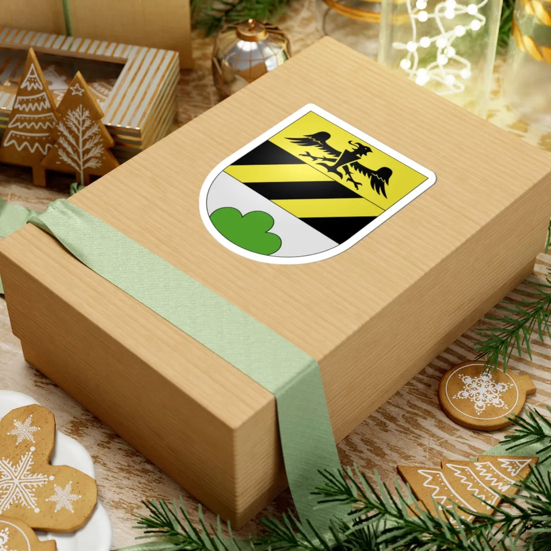 Vergeletto-coat of arms (Switzerland) (Coat of Arms) STICKER Vinyl Kiss-Cut Decal - The Sticker Space