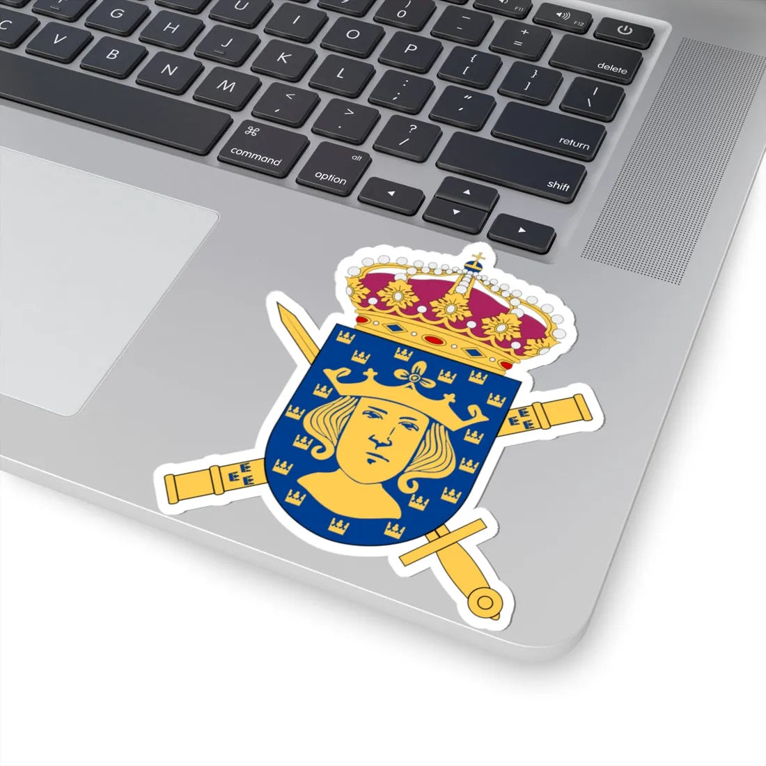 Överkommendanten i Stockholm vapen (Sweden) (Coat of Arms) STICKER Vinyl Kiss-Cut Decal - The Sticker Space