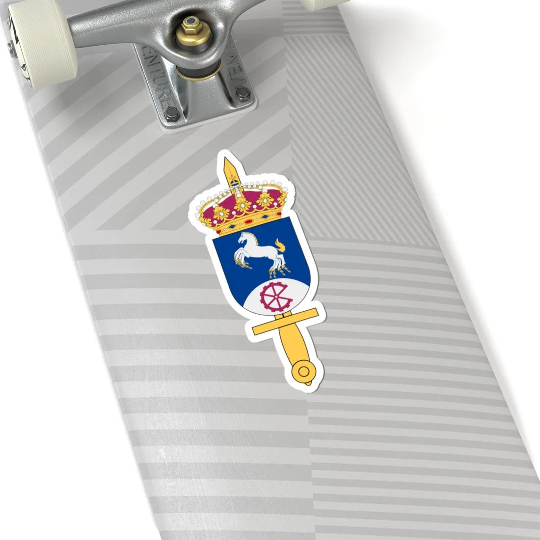 Verkstadsadministrativt centrum vapen (Sweden) (Coat of Arms) STICKER Vinyl Kiss-Cut Decal - The Sticker Space