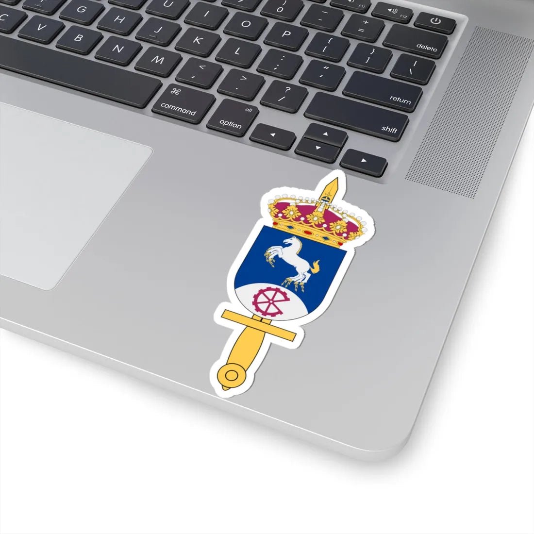 Verkstadsadministrativt centrum vapen (Sweden) (Coat of Arms) STICKER Vinyl Kiss-Cut Decal - The Sticker Space