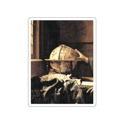 VERMEER, Johannes - The Astronomer (detail) (Artwork) STICKER Vinyl Die-Cut Decal-White-The Sticker Space