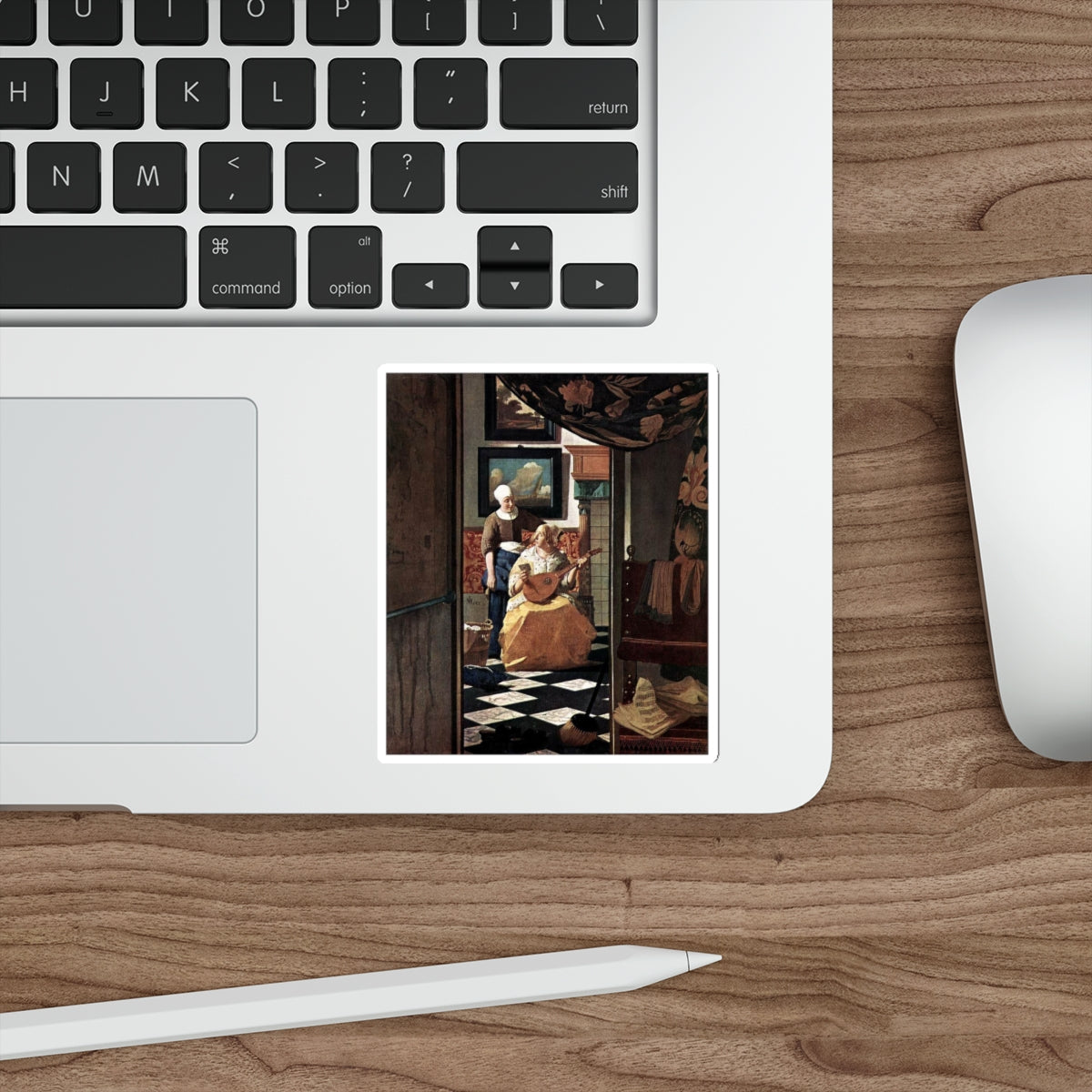 VERMEER, Johannes - The Love Letter (Artwork) STICKER Vinyl Die-Cut Decal-The Sticker Space