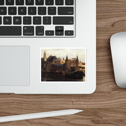 VERMEER, Johannes - View of Delft (detail) (Artwork) STICKER Vinyl Die-Cut Decal-The Sticker Space