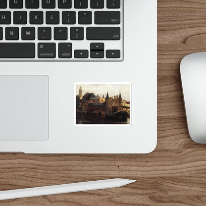 VERMEER, Johannes - View of Delft (detail) (Artwork) STICKER Vinyl Die-Cut Decal-The Sticker Space