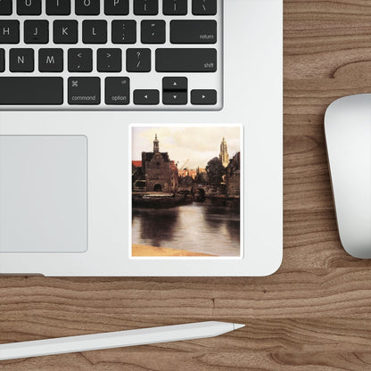 VERMEER, Johannes - View of Delft (detail)3 (Artwork) STICKER Vinyl Die-Cut Decal-The Sticker Space