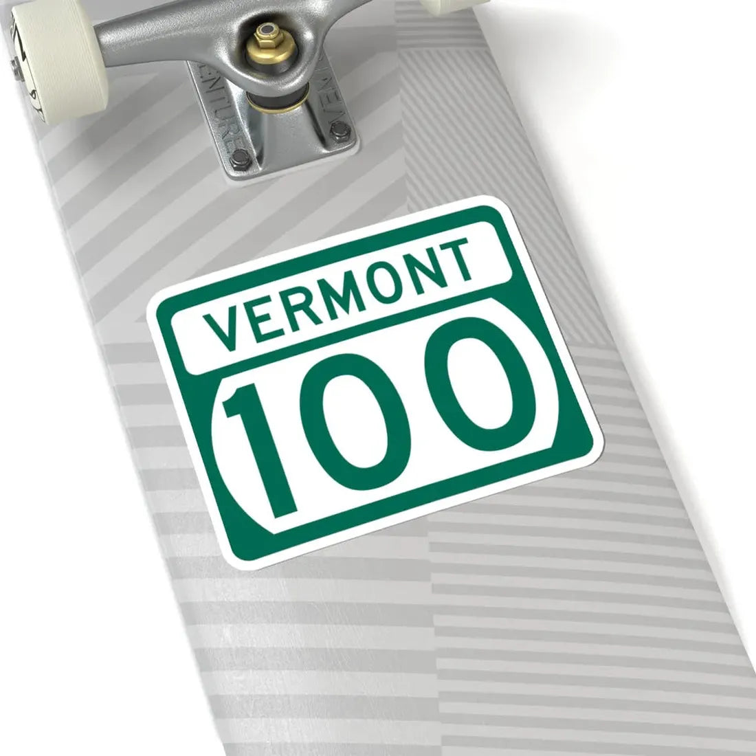 Vermont 100 (Vermont) (Road Sign) STICKER Vinyl Kiss-Cut Decal - The Sticker Space