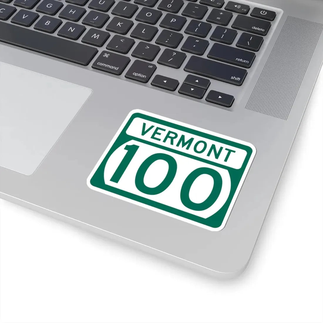 Vermont 100 (Vermont) (Road Sign) STICKER Vinyl Kiss-Cut Decal - The Sticker Space