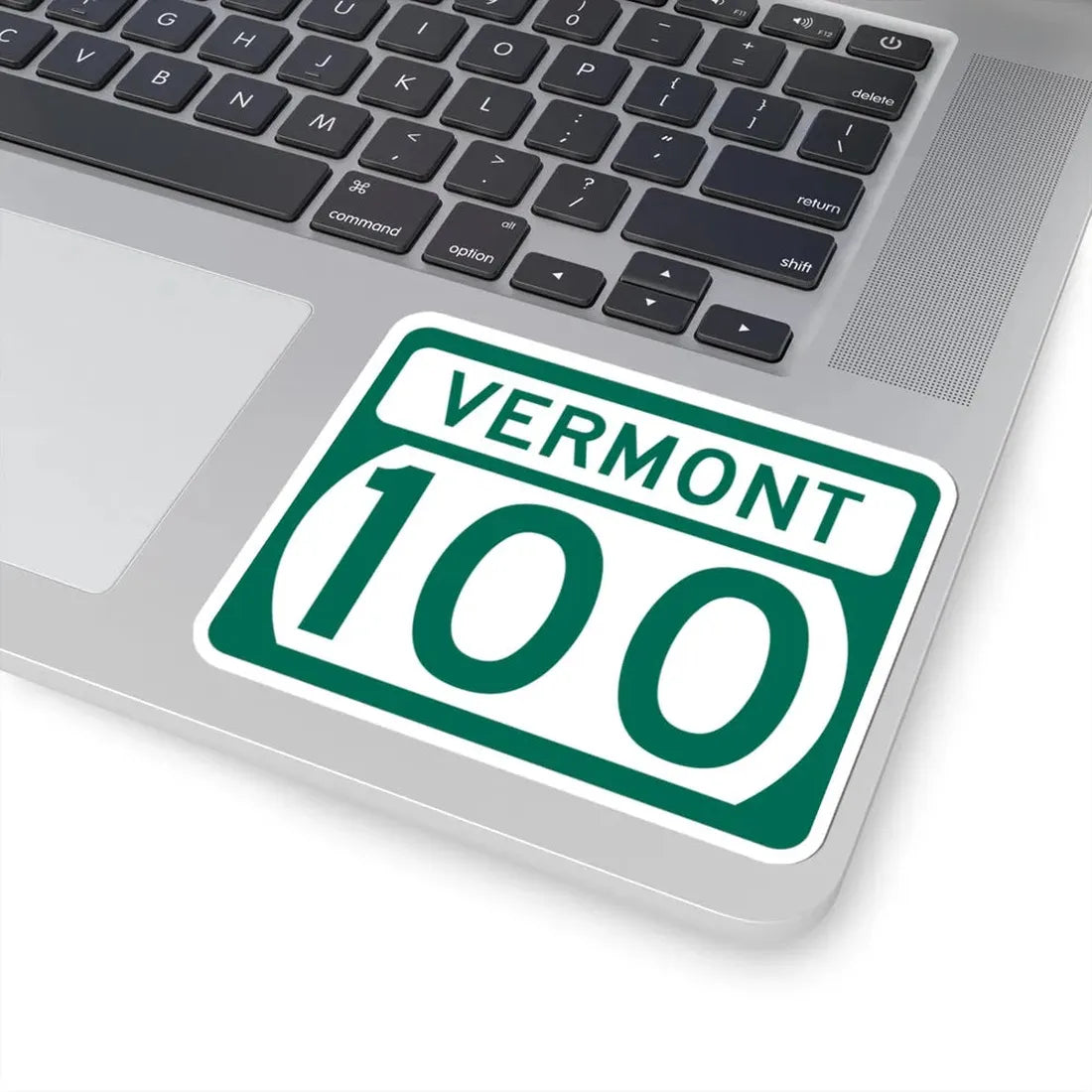 Vermont 100 (Vermont) (Road Sign) STICKER Vinyl Kiss-Cut Decal - The Sticker Space