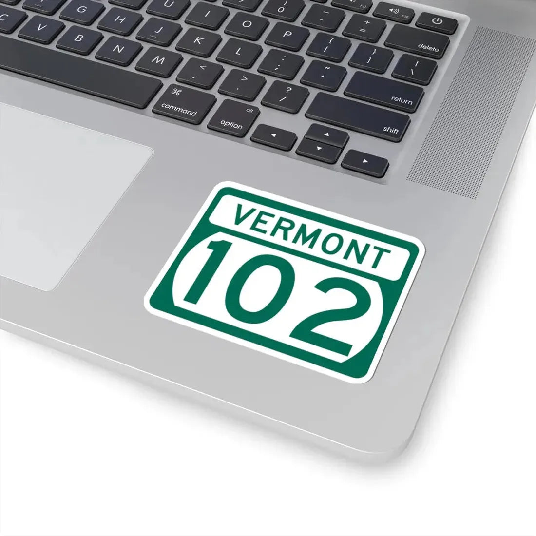 Vermont 102 (Vermont) (Road Sign) STICKER Vinyl Kiss-Cut Decal - The Sticker Space