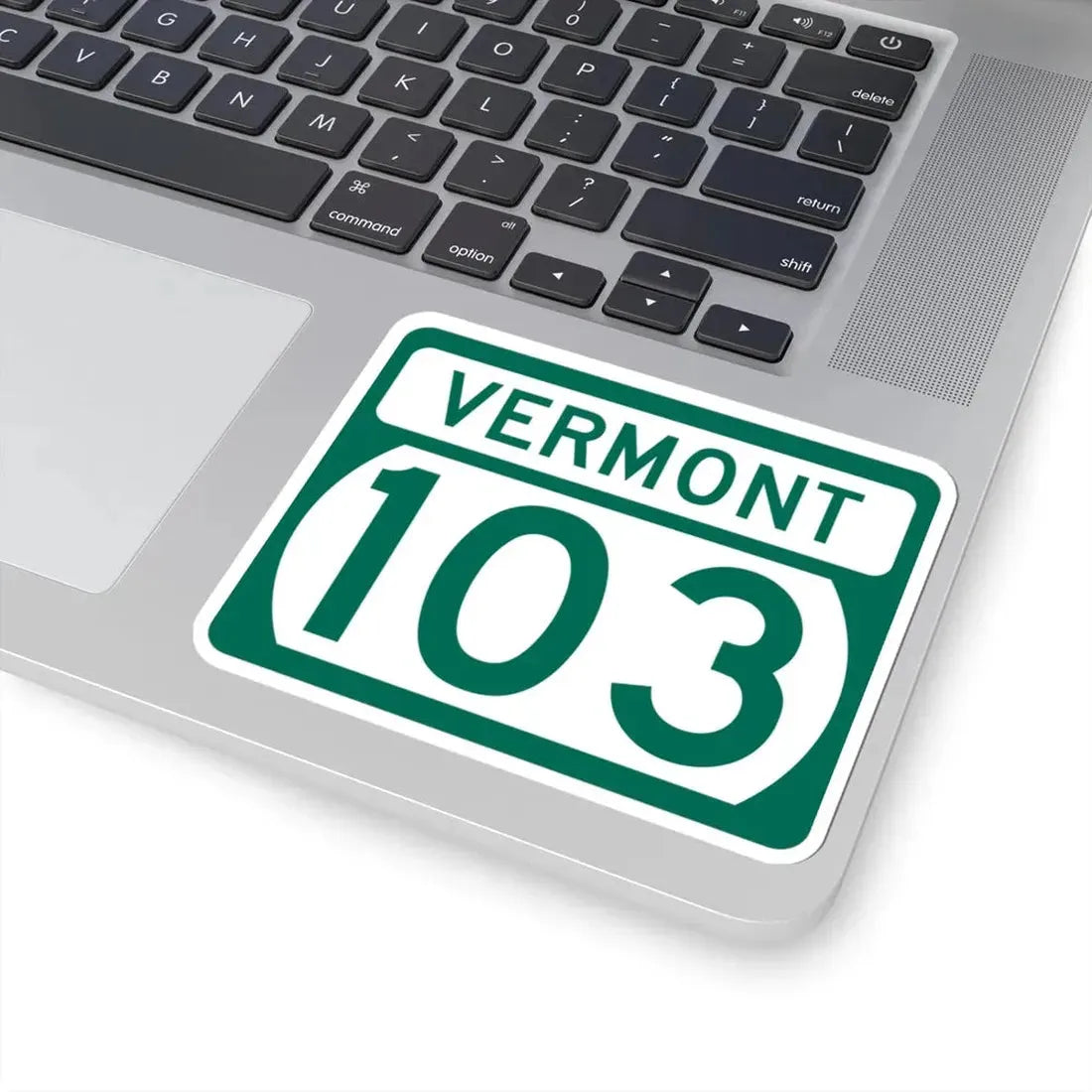 Vermont 103 (Vermont) (Road Sign) STICKER Vinyl Kiss-Cut Decal - The Sticker Space