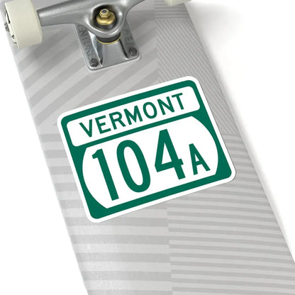 Vermont 104A (Vermont) (Road Sign) STICKER Vinyl Kiss-Cut Decal - The Sticker Space