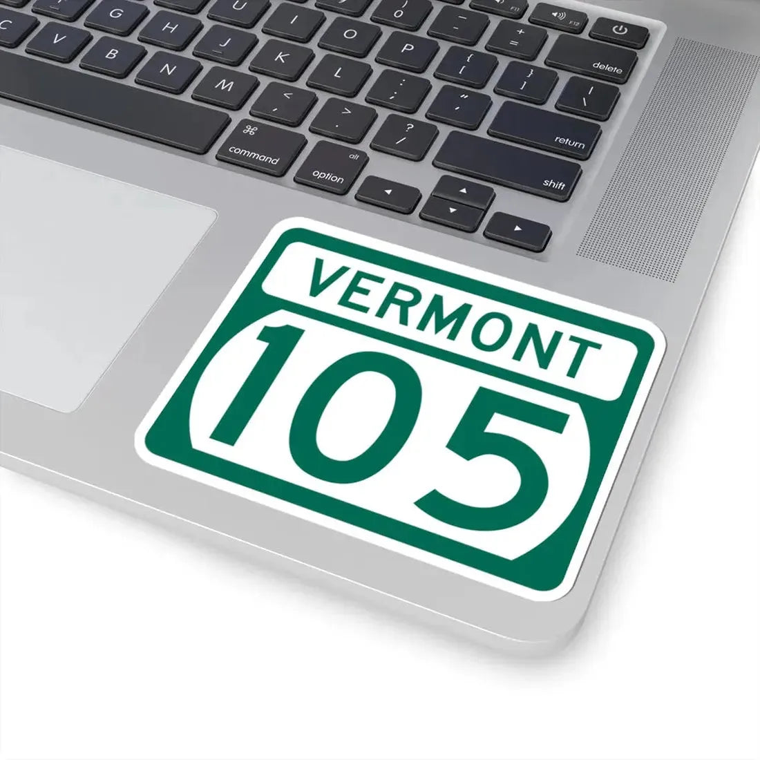 Vermont 105 (Vermont) (Road Sign) STICKER Vinyl Kiss-Cut Decal - The Sticker Space